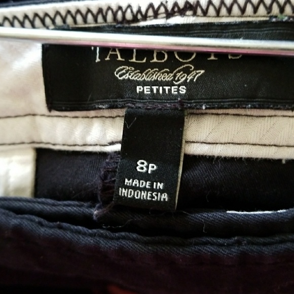 TALBOT PETITES WOMEN'S BLACK PANTS - Picture 5 of 7